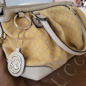 Gucci Yellow Sukey Diamanté Medium Hobo